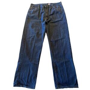 Carhartt Flame Resistant Jeans Men’s 40x34 Relaxed Denim Blue Dark Wash Workwear